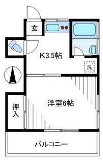圭ハウス【1階】の間取り