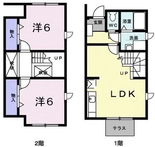 テラス・ロゼ【1階】の間取り