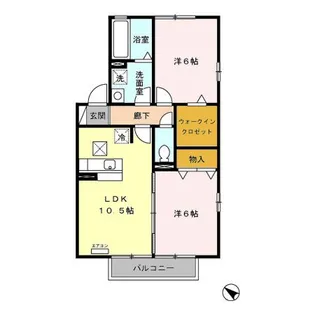 埼玉県さいたま市北区本郷町【アパート】の間取り