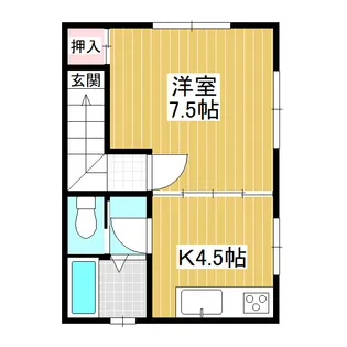メディアメルヘンライフ【2階】の間取り