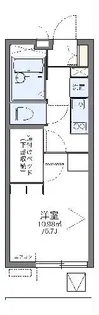 レオパレス駅東【4階】の間取り