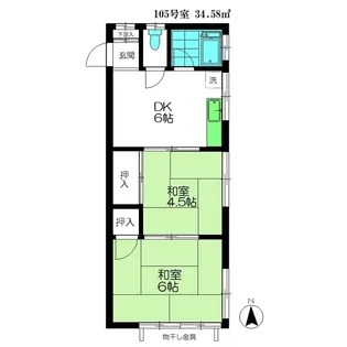桂第2【1階】の間取り