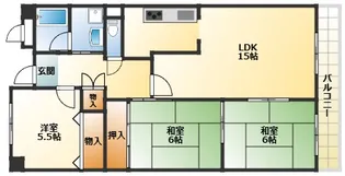 グランデパイース【5階】の間取り