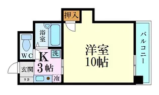 デュウオコート富士見町【4階】の間取り