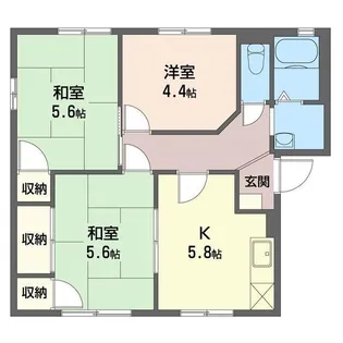 峰岸ハイツ【2階】の間取り