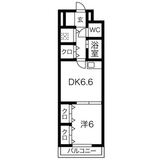 サテラ佐賀駅前【2階】の間取り