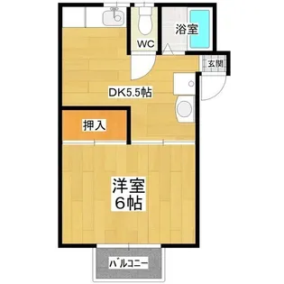 SUZUKIハイツ【2階】の間取り
