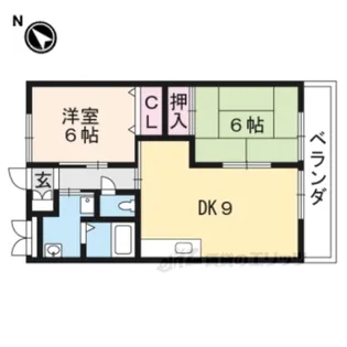 駅前コーポラス【4階】の間取り