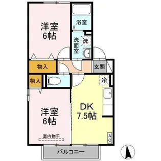 Horinouchi・パーク・フィールドB【2階】の間取り