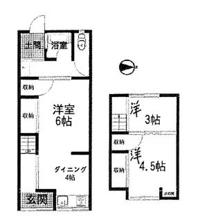 京都府京都市山科区西野楳本町【一戸建】の間取り