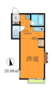 ル・シエル【2階】の間取り