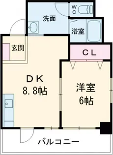 イーグルマンション万津【6階】の間取り