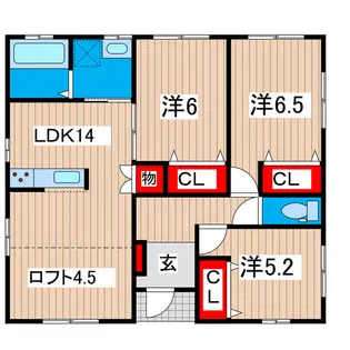 茨城県日立市会瀬町3【一戸建】の間取り