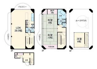 片瀬海岸3丁目ビルの間取り