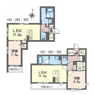 山形県山形市小立1【マンション】の間取り