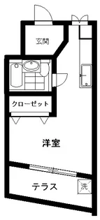 フラット英【3階】の間取り