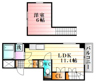 Y’z B.L.D緑井【5階】の間取り