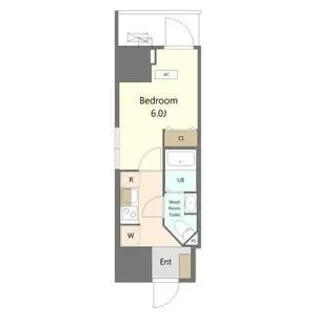 Alivis船橋East.West【6階】の間取り