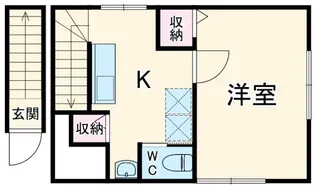 ビーコレクト和田町【2階】の間取り