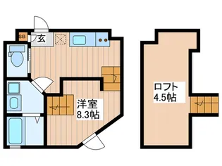 夢のヴィオレット【2階】の間取り