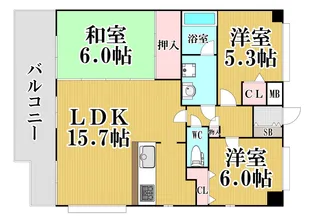福岡県福岡市城南区別府6【マンション】の間取り