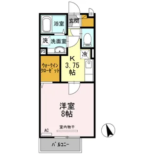 クイント パラッツォ【1階】の間取り