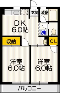 シティハイム ジュアン【2階】の間取り