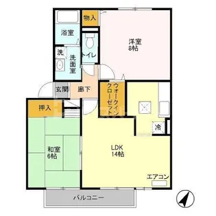 埼玉県さいたま市西区三橋6【アパート】の間取り