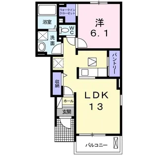 プランドール【1階】の間取り