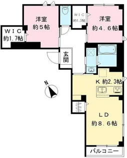 RAMO等々力【2階】の間取り