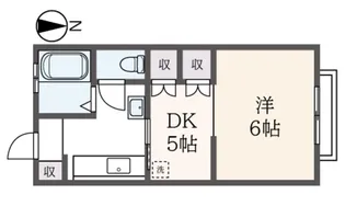 フジミハイツ【3階】の間取り