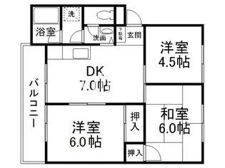 コーポ前田【1階】の間取り