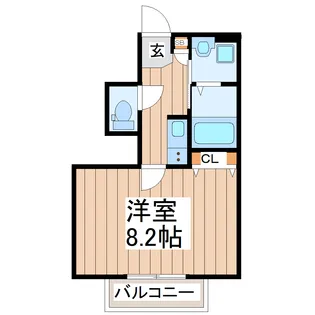 エルタスコート中江【1階】の間取り
