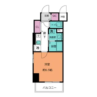 1Kの間取り画像