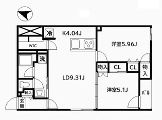 CREAL東高円寺【1階】の間取り
