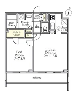 CREALpremier西馬込【4階】の間取り