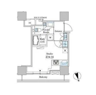 ベルファース芝浦タワー【12階】の間取り