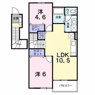 メゾンラフィネ【2階】の間取り