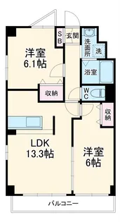 ウインドヒル鎌ヶ谷【6階】の間取り