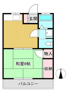 コーポ岩上【1階】の間取り