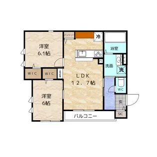 K2 NAKAMURA【2階】の間取り