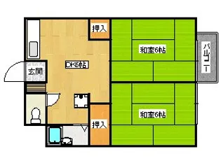 ユニメント林 A棟【1階】の間取り