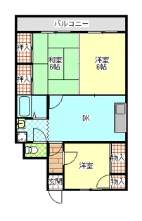 インペリアルカジワラ【5階】の間取り