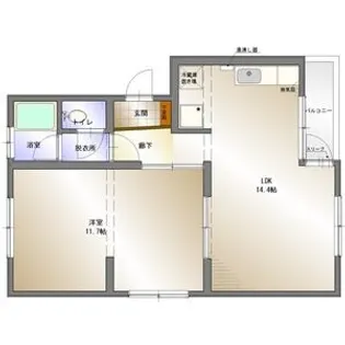 清和ビル【2階】の間取り
