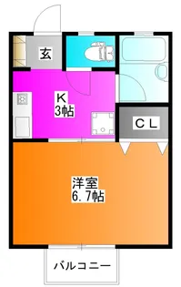 中央コータース二番館【1階】の間取り
