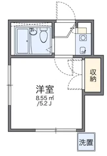 レオパレス上北沢【1階】の間取り