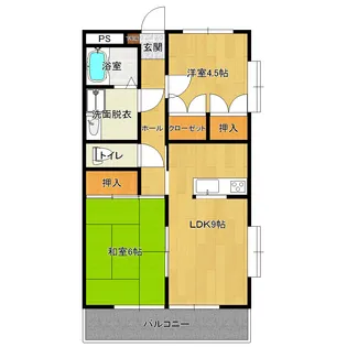 リバーサイドMII【2階】の間取り