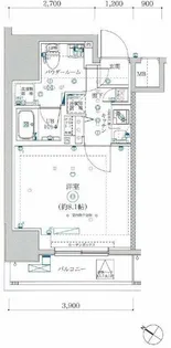MAXIV CROS竹ノ塚【5階】の間取り