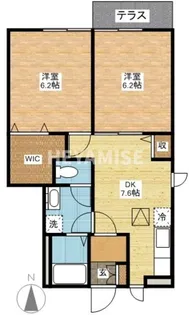 パラディIII【1階】の間取り