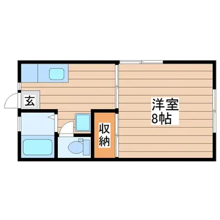 エスポワールつきた【1階】の間取り